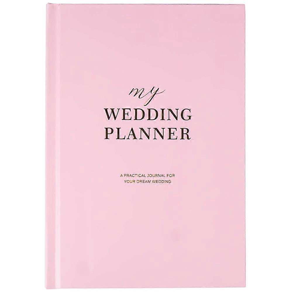 Planner Notepad For Wedding Wedding Memory Recording Pink 21X15X2.5cm To-Do List Organization 1Set