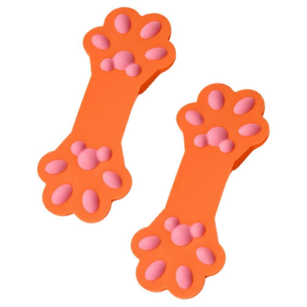 Multi-Purpose Clips Silicone Cat Shaped Bag Sealing Clamp For Food Storage .00X5.00X1.50CM Heat Insulation 2Pcs