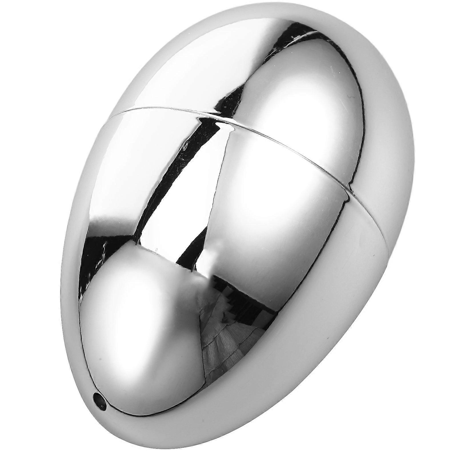 Toothpick Storage Container Creative Toothpick Holder Acrylic Egg Shaped For Dining Table Silver 8.80X6.00X6.00cm 1Set