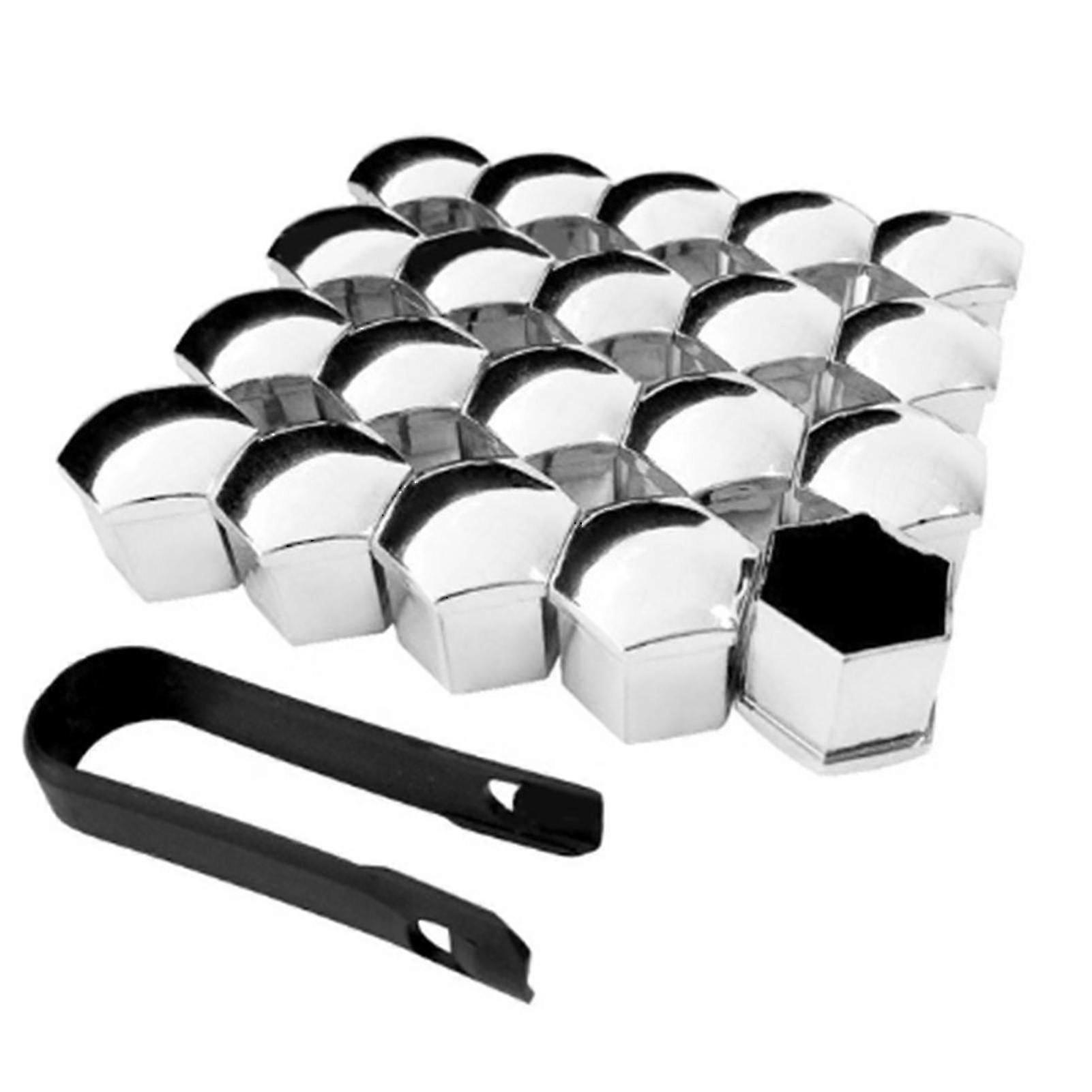 20pcs Auto Wheel Nut Caps with Remover Tool Anti-rust Hub Screw Cover for Various Vehicles