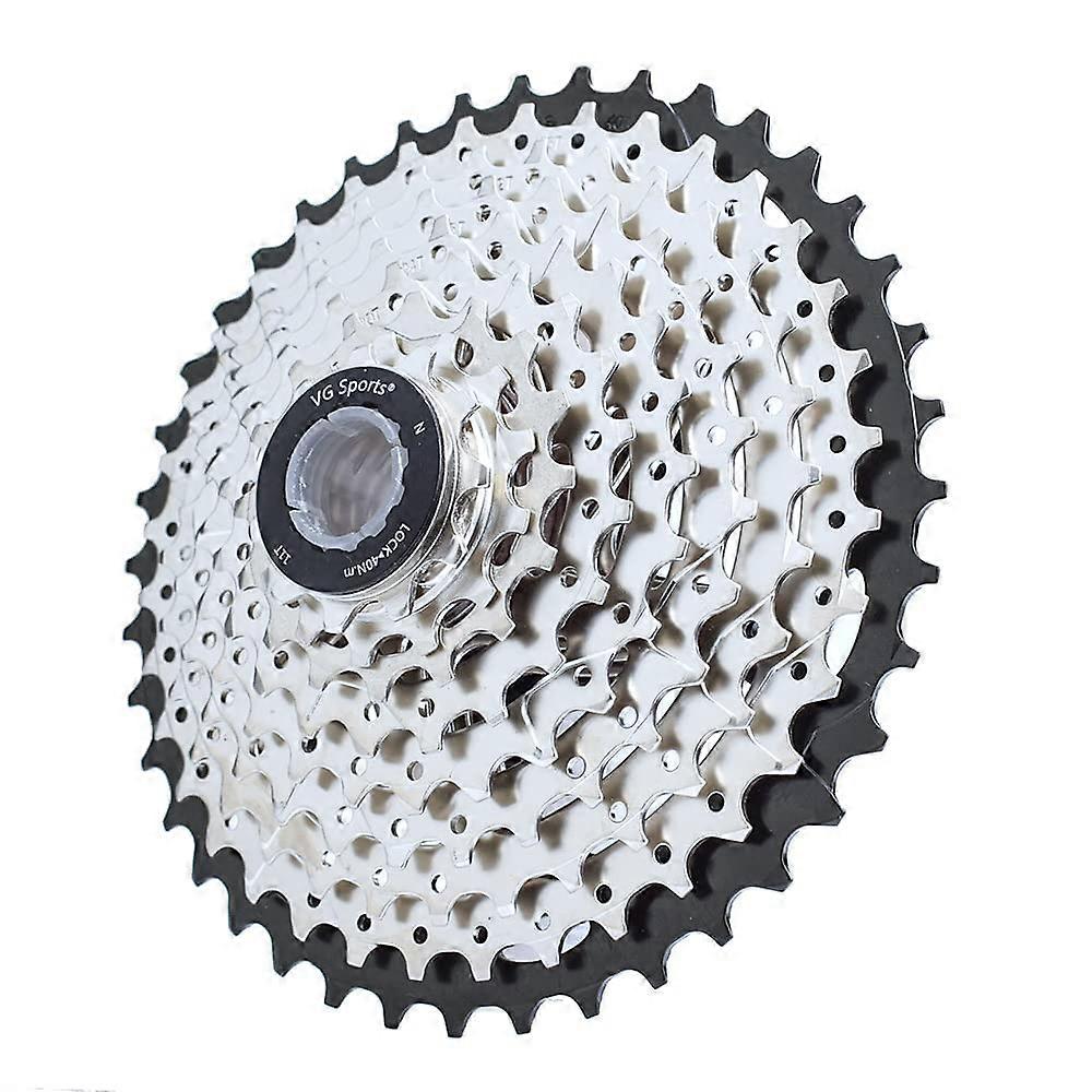 9 Speed Bicycle Cassette 11-25T/11-32T/11-36T/11-40T for Mountain and Road Bikes Compatible with Shimano SRAM Black Silver