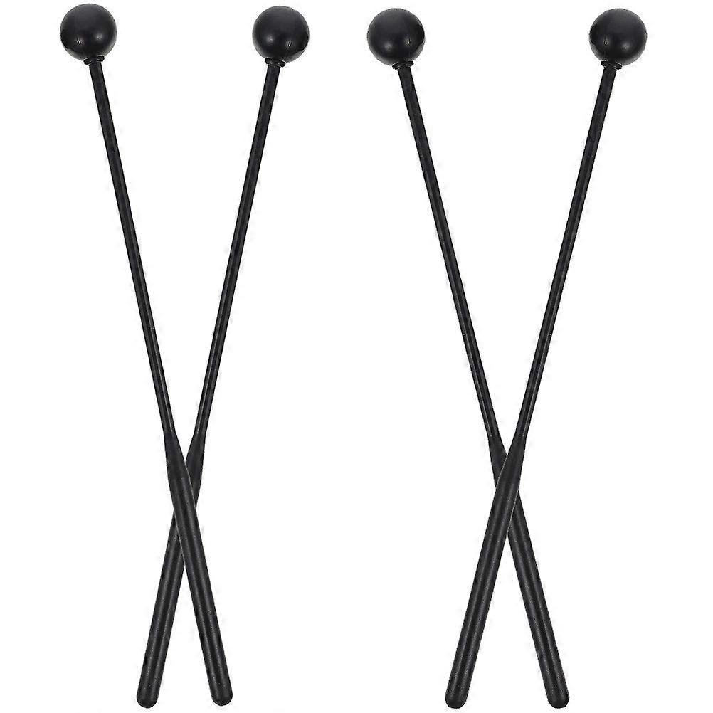 Durable Rubber Xylophone Mallets 2 Pairs, Ergonomic Drumsticks for Stage Performance, Marimba & Xylophone Percussion Accessories