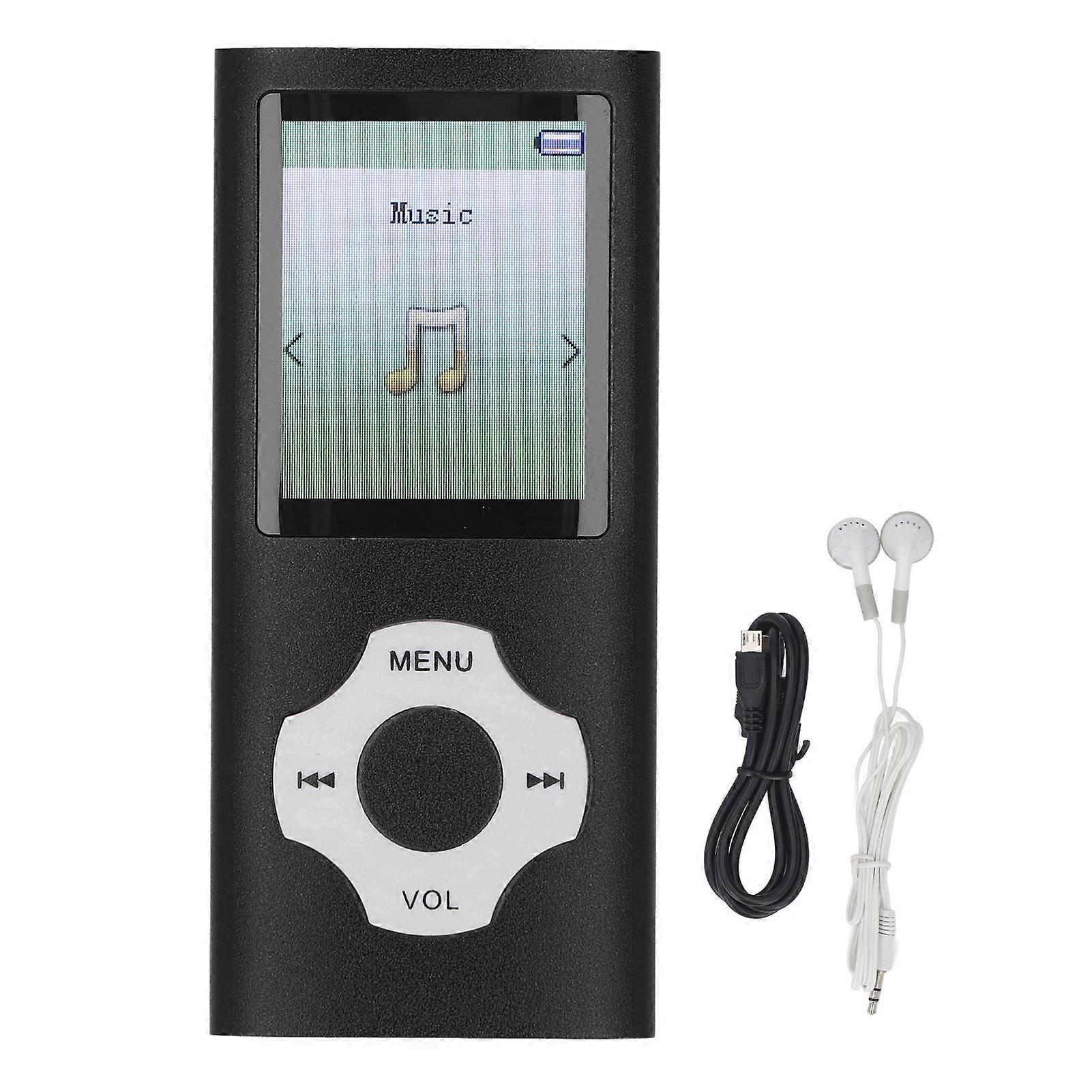 MP3 MP4 Player HiFi Sound 1.8in Color Screen 128GB Expandable Portable Video Music Player with Electronic Book Voice Record
