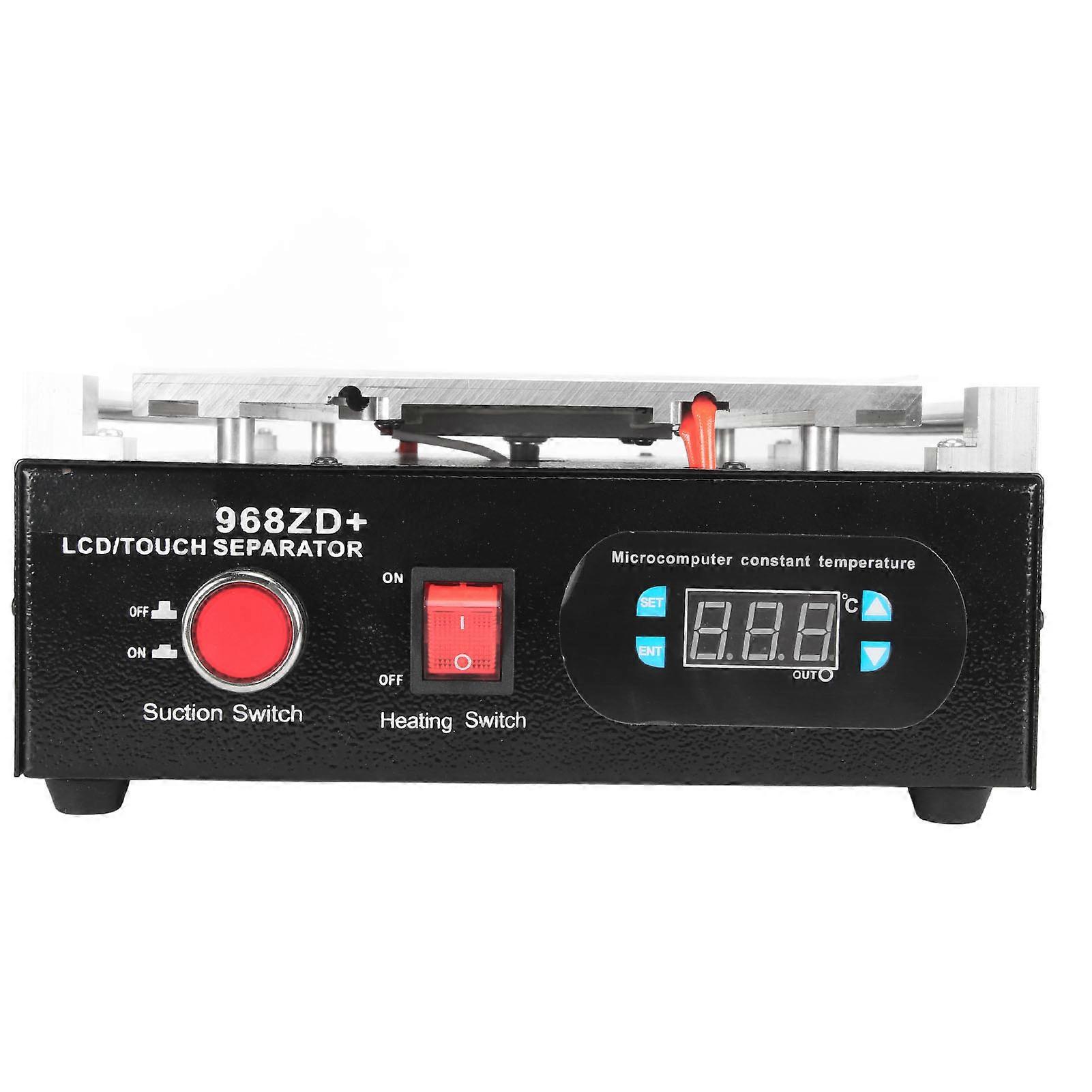 968ZD Screen Separator Machine 14in 800W Heating Plate Aluminium Alloy Built in Vacuum Pump LED Display for Phone Tablet US Plug 110V