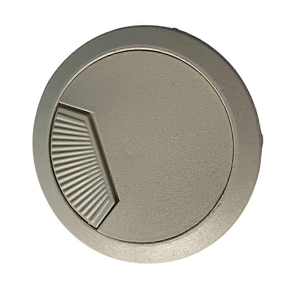 سطح المكتب كابل هول مربع إدارة الكابلات دائم استخدام مكتب المنزل 5 قطع أبيض