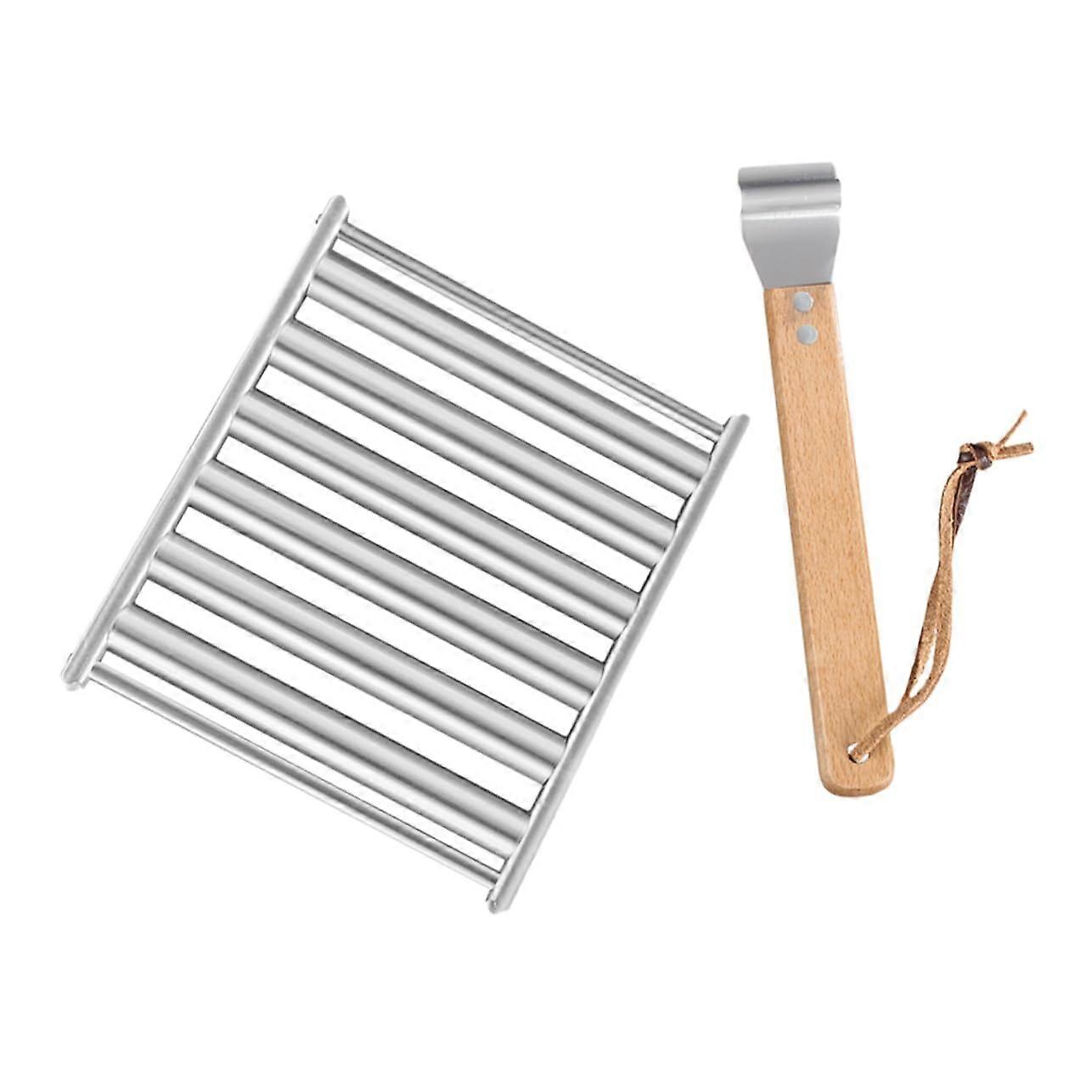 1 Set Sausage Roll Grill Stand for Camping Detachable Grill Accessories
