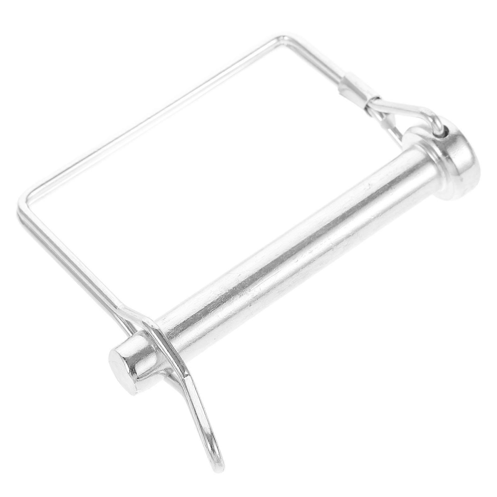 Trailer Pin Wire Retainer Shaft Locking Coupler Pin Durable Construction Galvanized Iron 9.5x70 1Pack