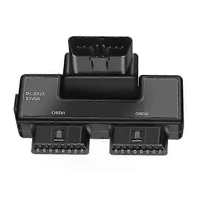 OBD2 One Divided Into Two Adaptor Wire 16 Pin 16 Core OBD Expansion Cable Connector Adapter Cable Universal Dc5521