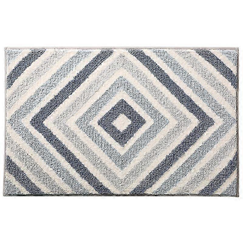 Bath Mat Non-Slip Bathroom Rug Simple Echo-Blue 40*60cm