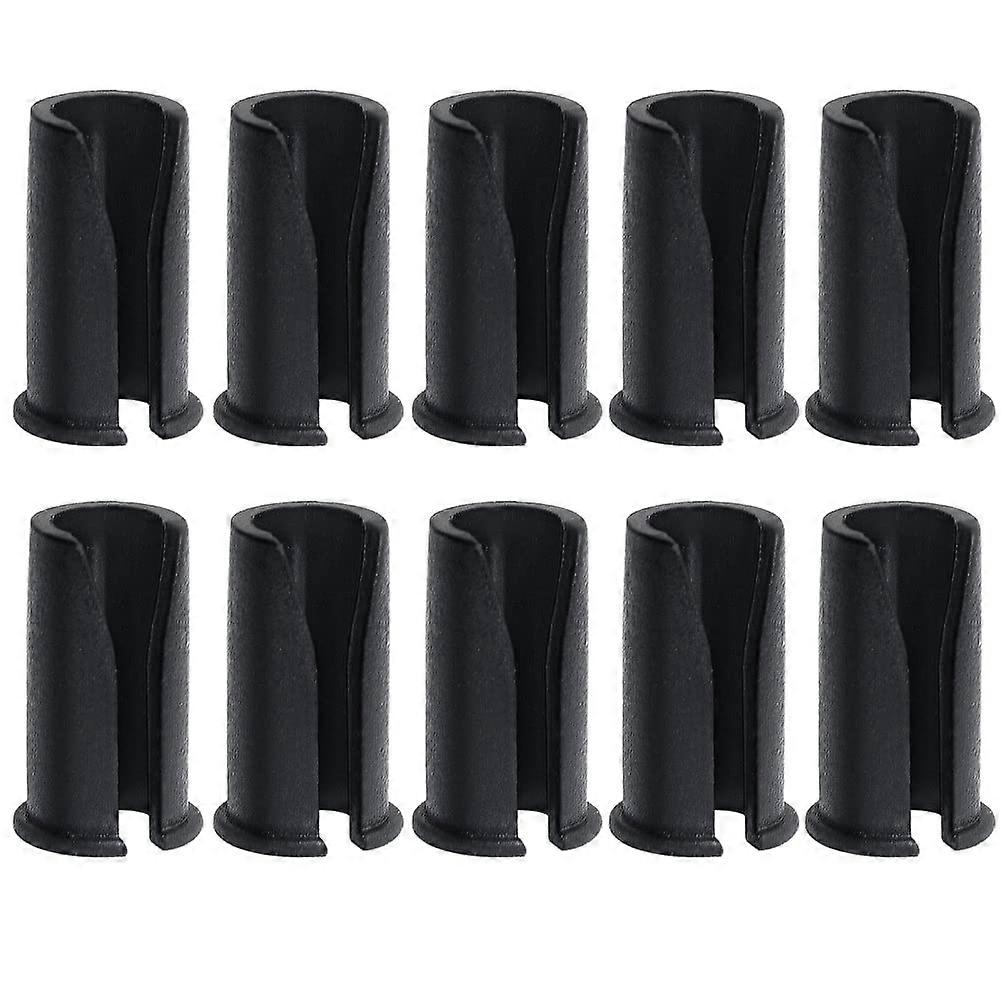 Bicycle Cable Clip 10 Pack Black Plastic U Clips for MTB Brake Cables Frame Attachment Guide