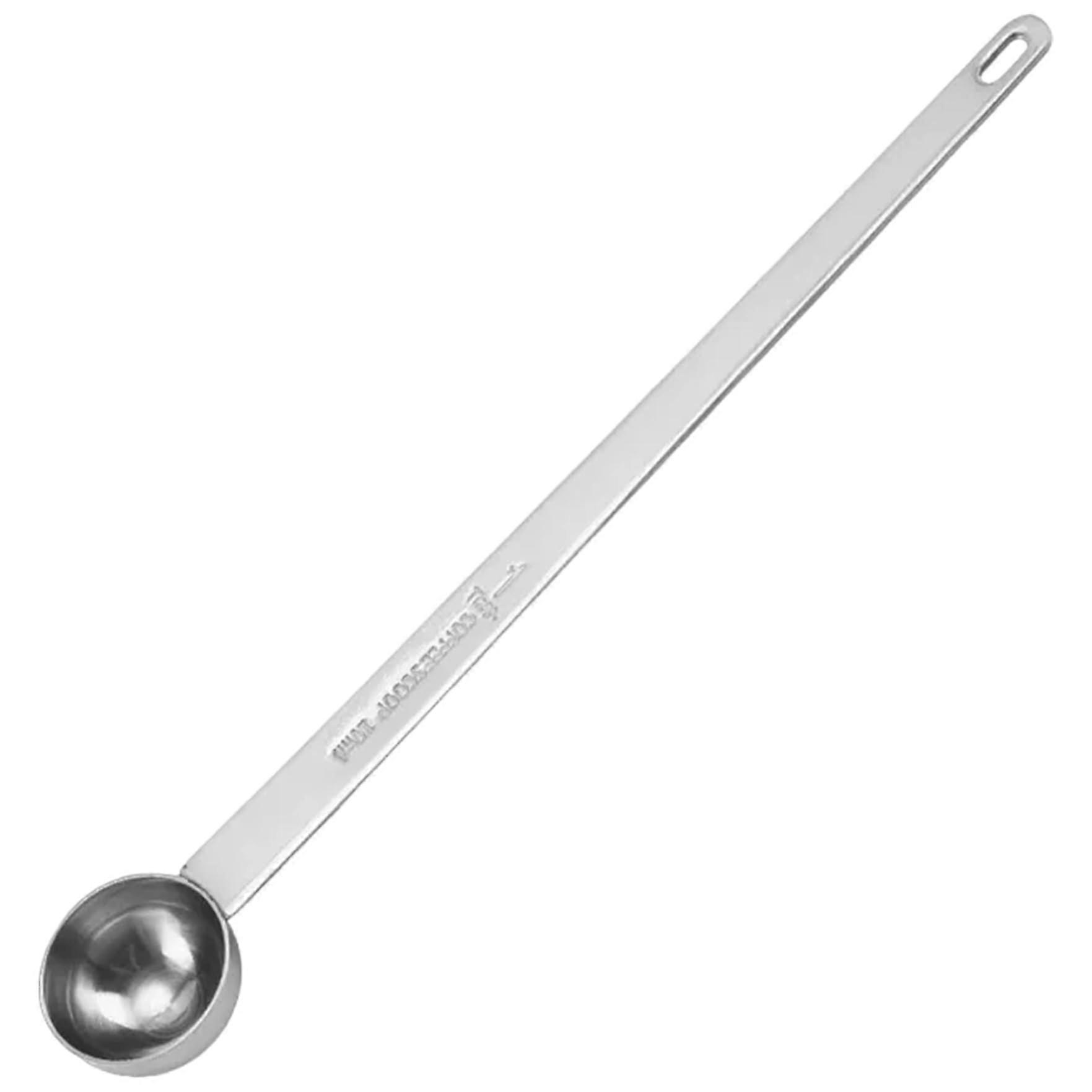 Edelstahlkaffee, 10 ml long handle for measuring ground coffee, 9 inches