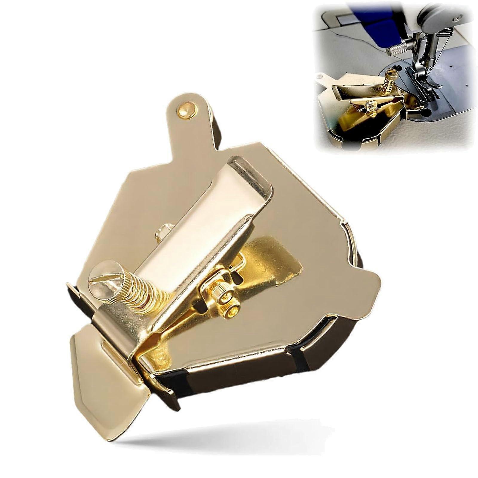 Multi-Purpose Magnetic Guide for Sewing Machine, 2025 Upgraded Hemmer Guide Accessories, Gold Seam Guide for All Sewing Machines
