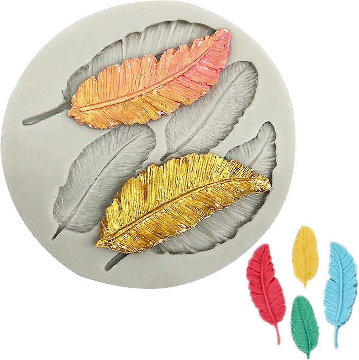 Feather Silicone Chocolate Mold for Cake Decorating