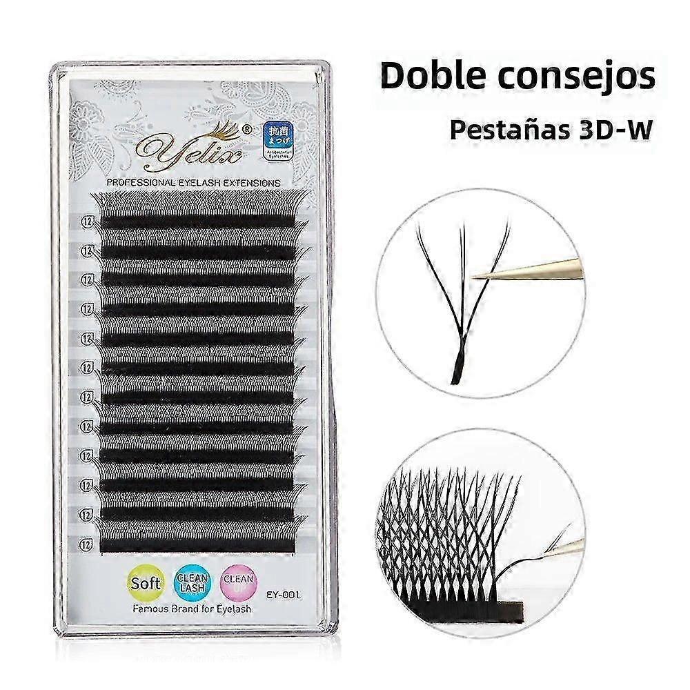 5D Eyelash Extensions W Shape 4D/6D Soft Natural Volume Fans Handmade for Eyelash Makeup Suitable for Certain Brands