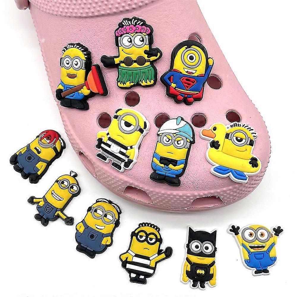 12 τεμάχια διακοσμητικά παπουτσιών Minions Despicable Me για παιδιά, ενήλικες, παπούτσια Crocs, αξεσουάρ DIY