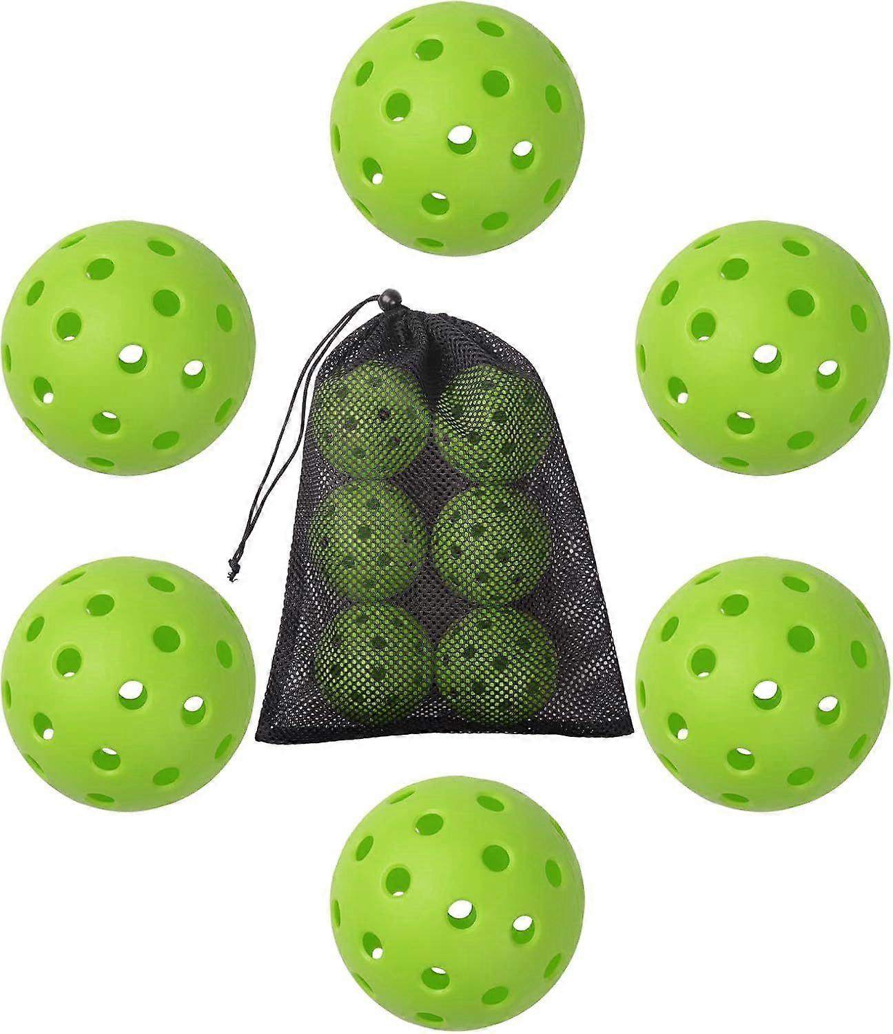 Pickleball, Outdoor Pickleball with Mesh Bag, 40 Holes Pickleball, Sports Outdoor Pickleball, Highly Resilient and Durable, Suitable for All Styles Pi