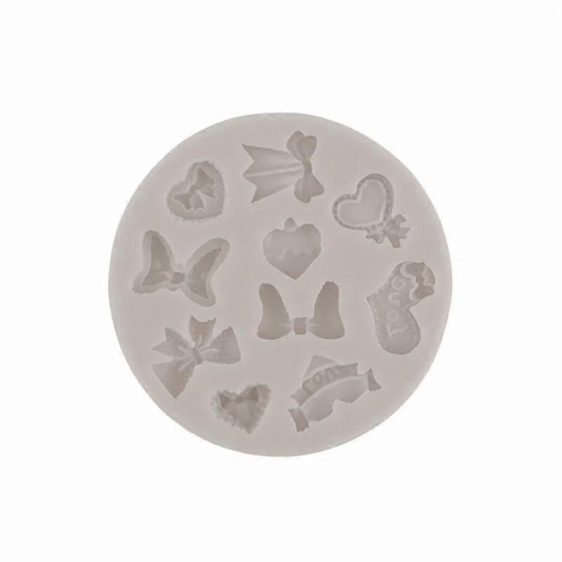 Cartoon Bowknot Silicone Mold for Making Fondant, Chocolate, DIY Clay, and Resin Models Suitable for Various Crafting Needs