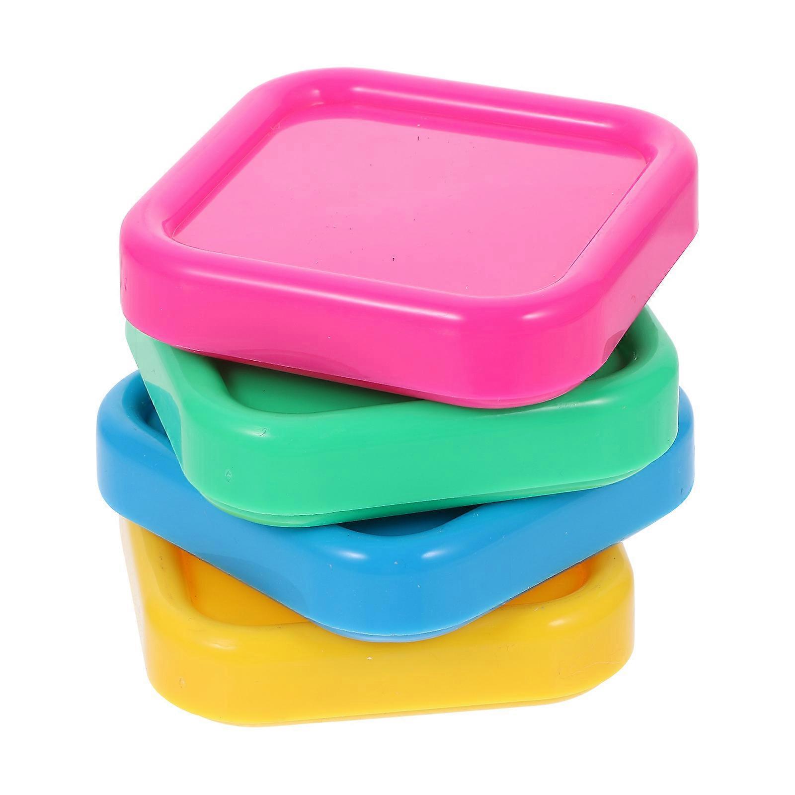 Durable Magnetic Storage Boxes for Needles and Clips Assorted Color 4pcs Small Size