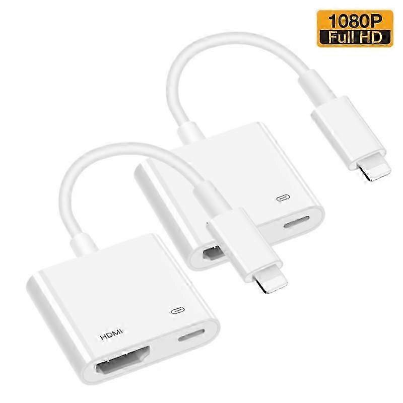 1080P phone to HDMI-compatible Adapter projection cable Audio Sync Screen Connector for iPhone iPod to HD Display TV Monitors