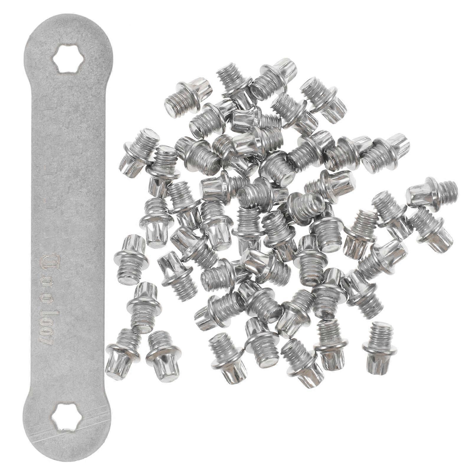 Steel Skid Bolts for Road, Mountain & Folding Bikes – Corrosion Resistant, Easy Install Silver Screws with Stable Design