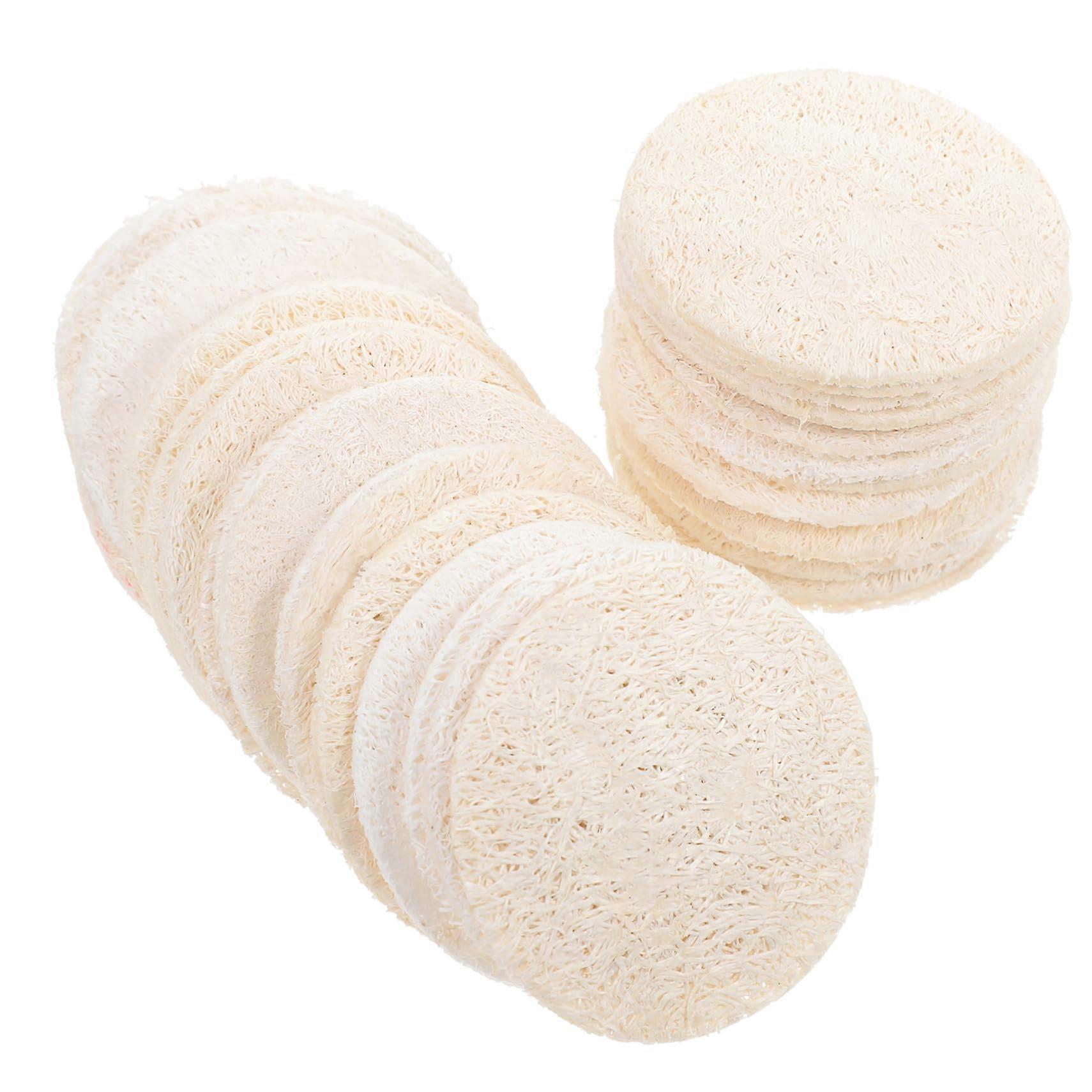 36 Pieces Face Exfoliating Pads Made of Loofah for Facial Cleansing Exfoliating and Versatile Uses for Men, Compact and