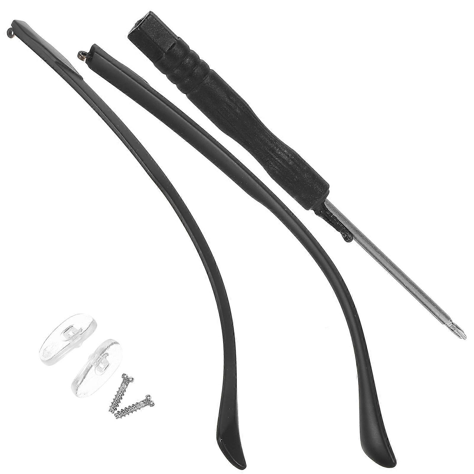 Eyeglass Arm Replacement Glasses Arm for Universal Use 1Pair Black Tr90