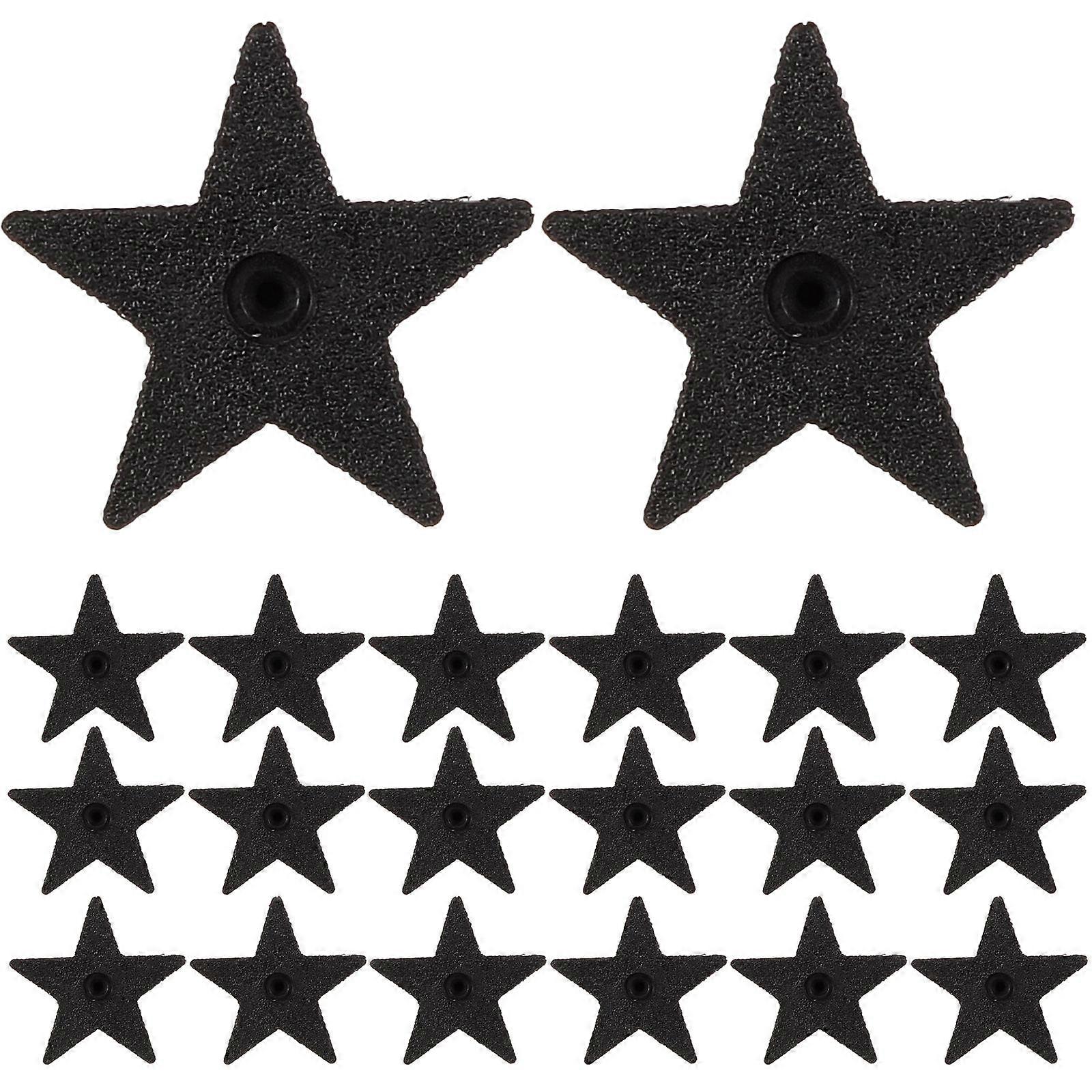 Brooch Pin Backs Star Shape Plastic for DIY Makers and Craft Enthusiasts 100Set