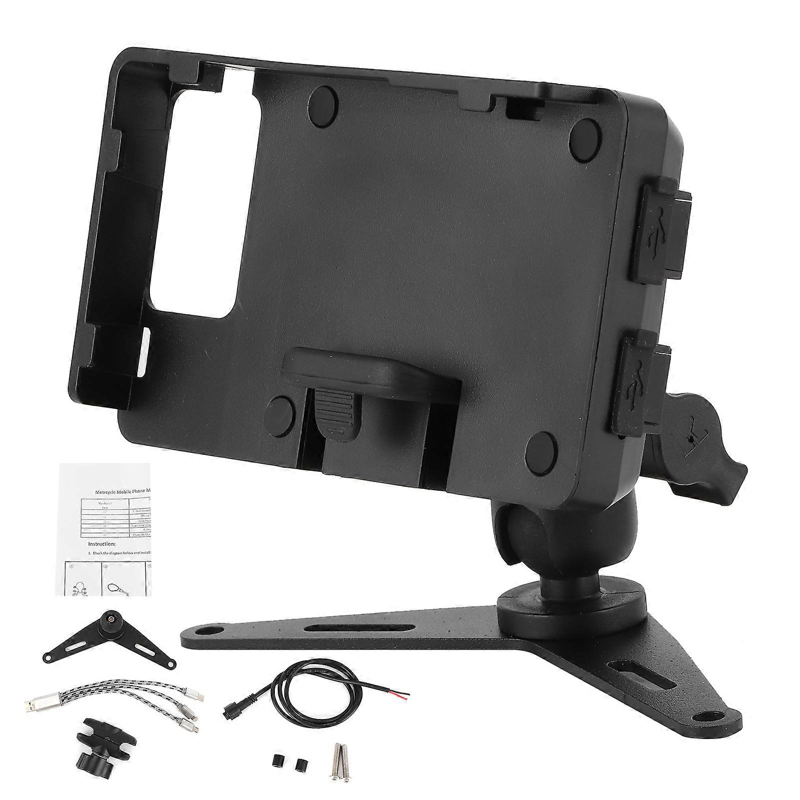 Motorcycle Phone Holder Navigation Charging Bracket Fit for Kawasaki NINJA400 2018‑2020
