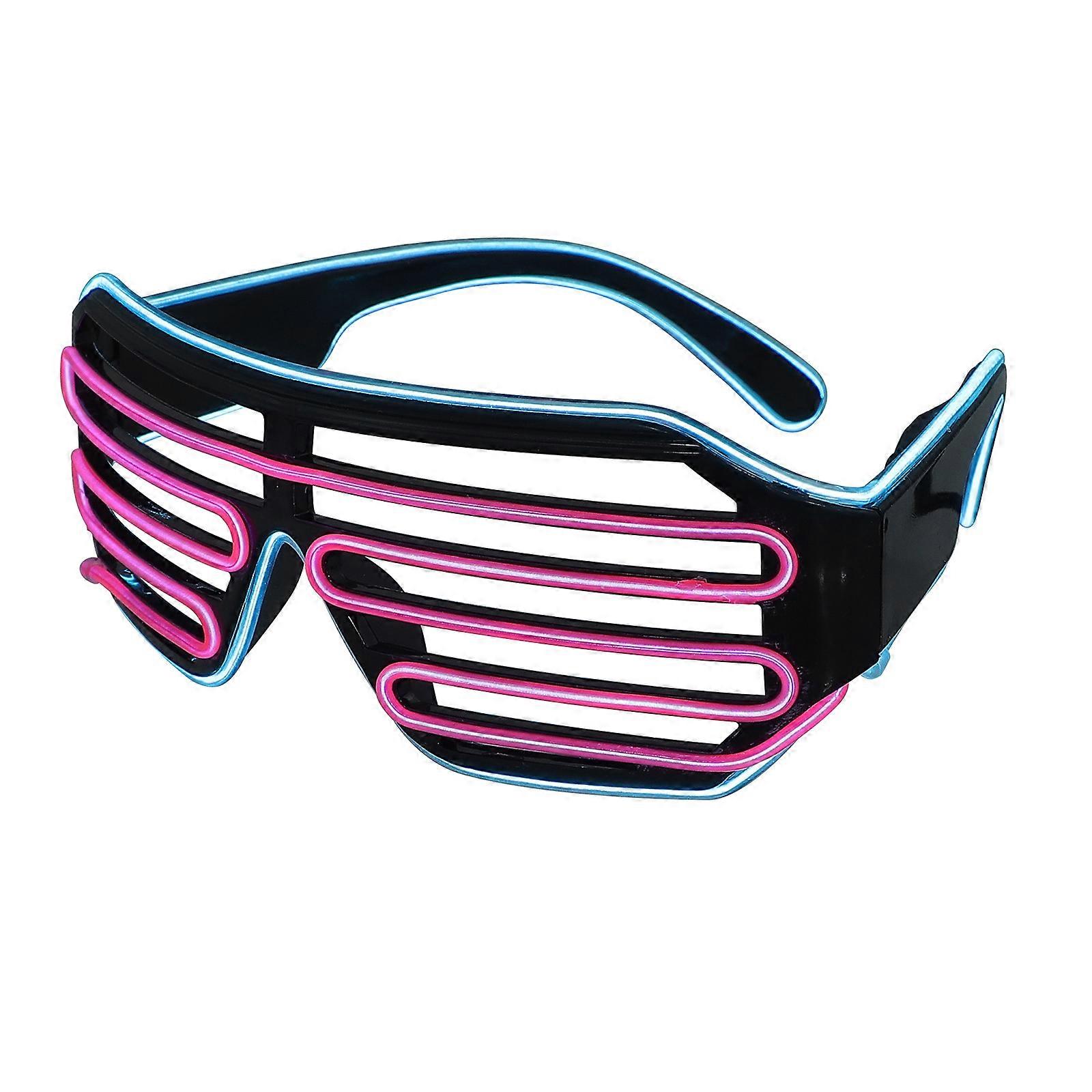 Display Glasses LED Blinds Luminous PC PVC Material For New Year Celebration 1Pack