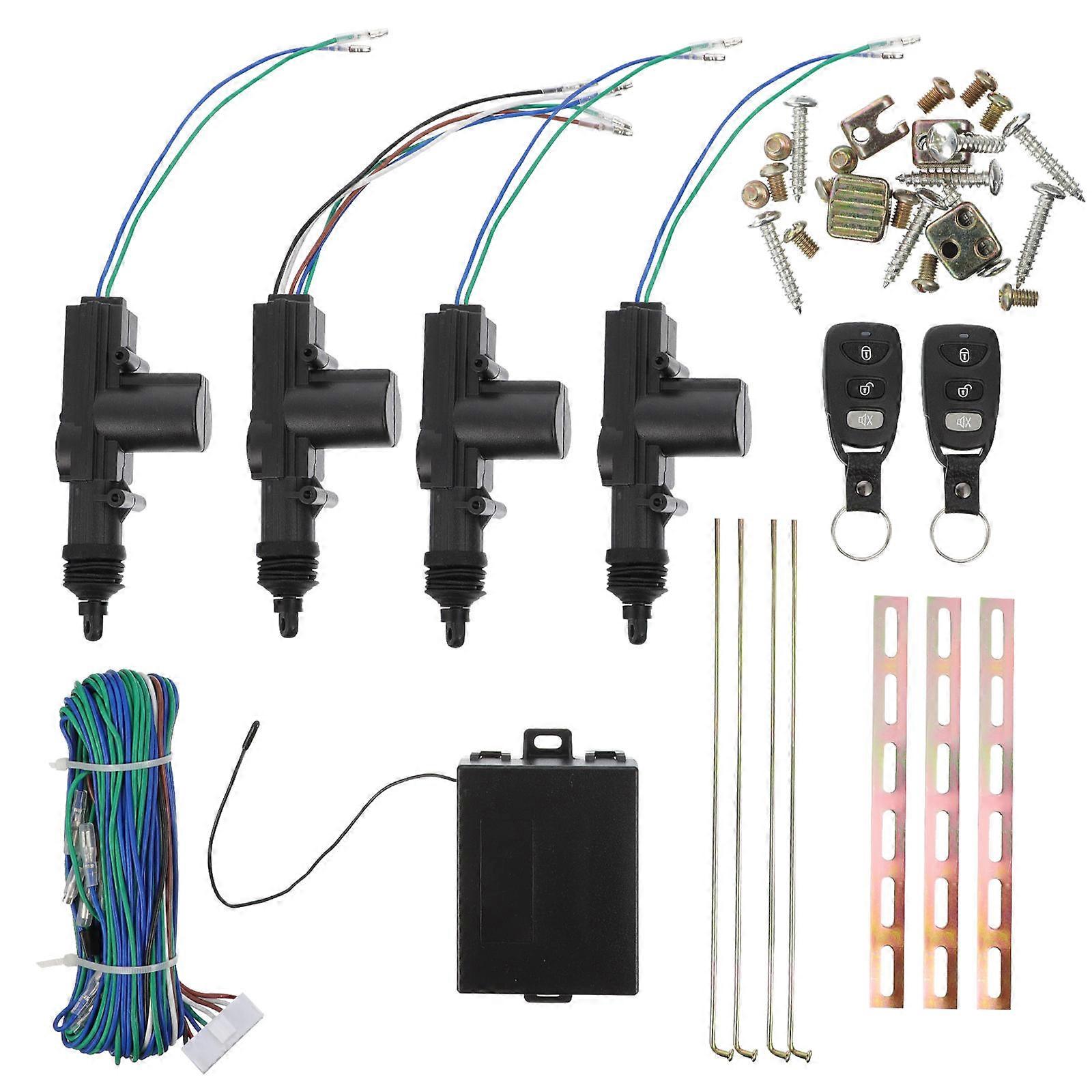 Central Locking Kit Car Security Devices 12V Operation 315 433.92MHz Frequency 1 Set