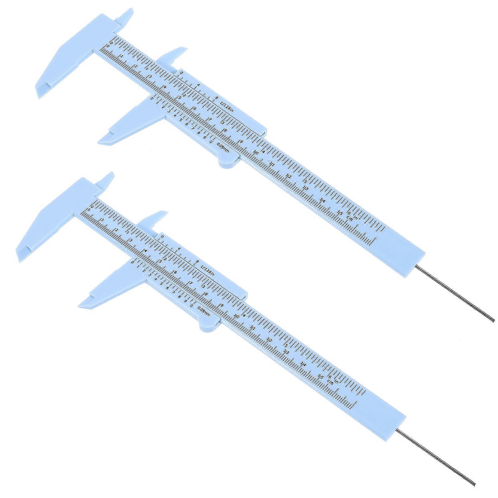Multifunctional Eyebrow Measuring Ruler Symmetrical Brows Measurement Tool Light Blue 21x7.5cm Eyebrow Positioning 2Pcs