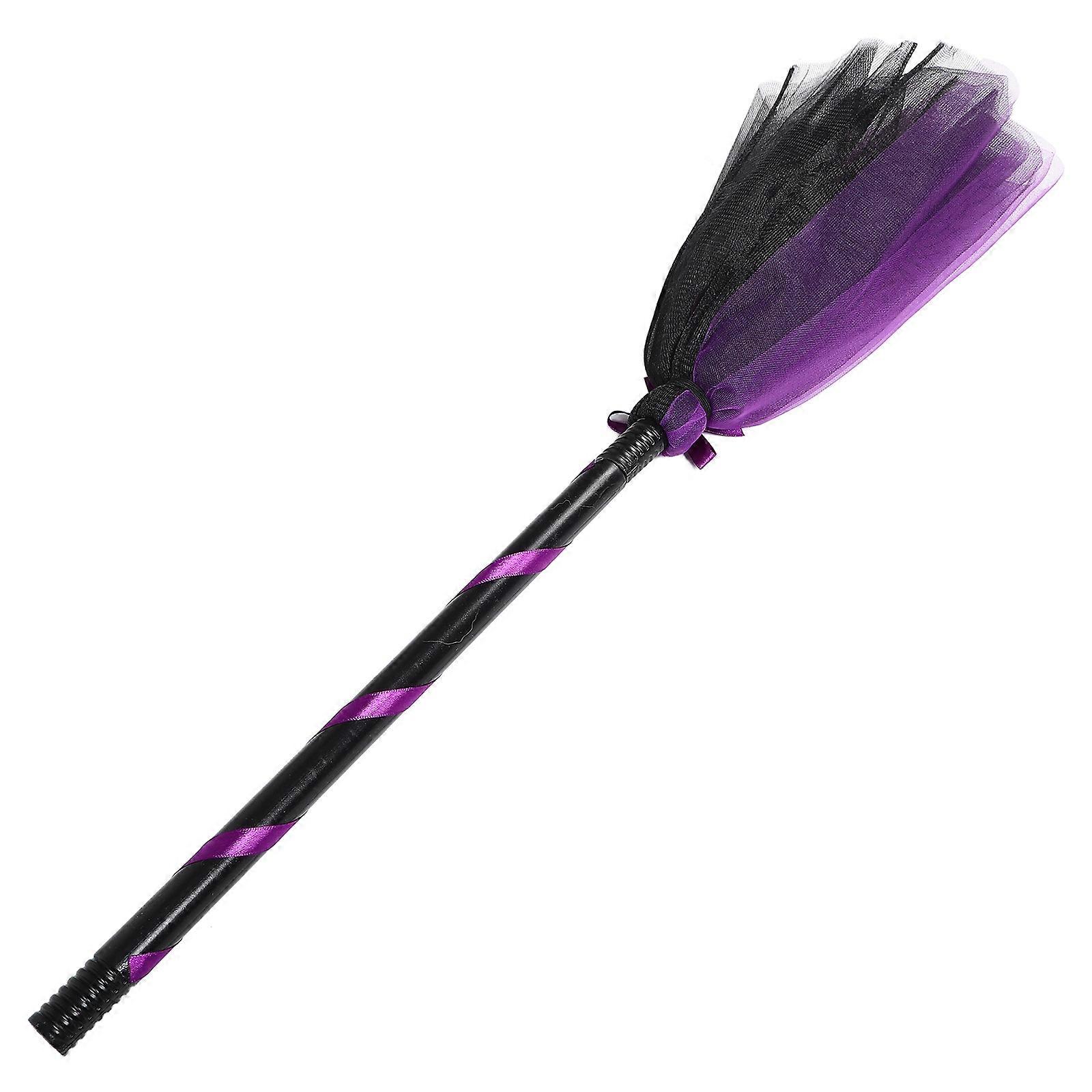 Broom Halloween Costume Accessory 35.8×7.9×7.9in 1Set