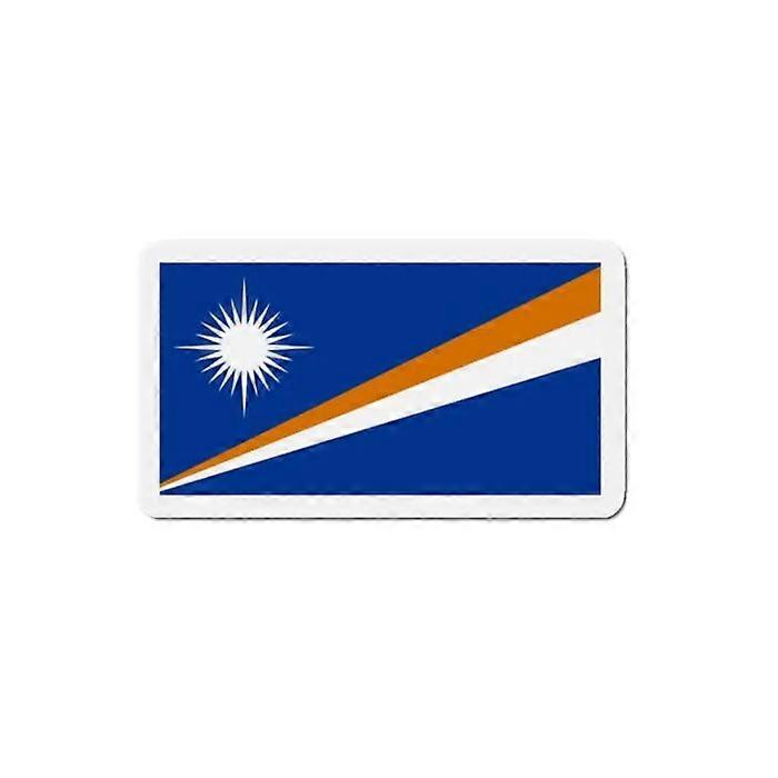 Magnet Flag Marshall Islands - Multicolored - 9 cm - 50 pieces - Synthetic resin - Mixed