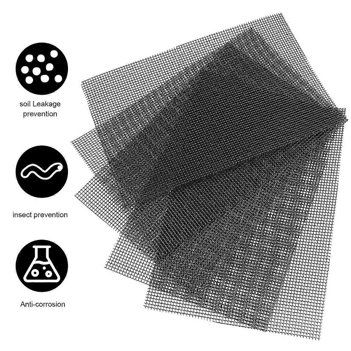 Planter Grid Mat Flower Pot Hole Mesh Pads Root Rot Prevention Prevention 5Pcs 30x20cm