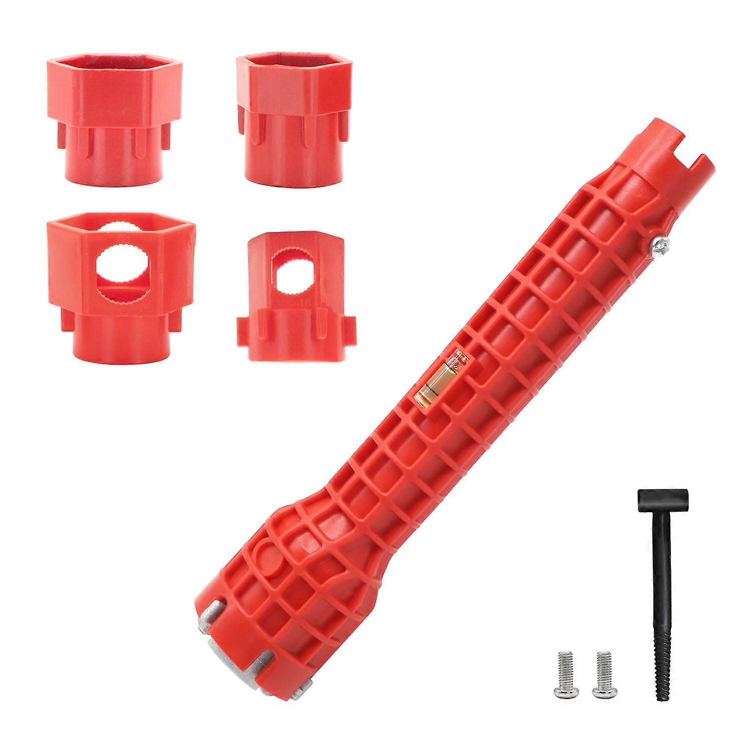 Y4SSHYBS 14-in-1 Faucet Wrench Tool Set for Sink and Kitchen Repair, Durable Multi-Functional Plumbing Key