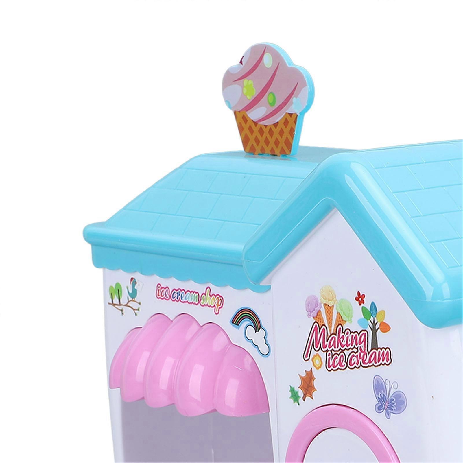 Ice Cream Foam Maker Bath Toy Toddlers Bubble Play Set Water Bathtub Birthday Gift Blue