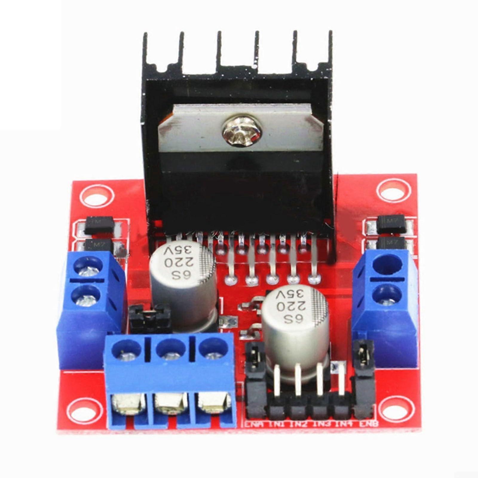 L298N Motor Driver Module For DC And Stepper Motors H-Bridge Controller For Robotics And Smart Cars