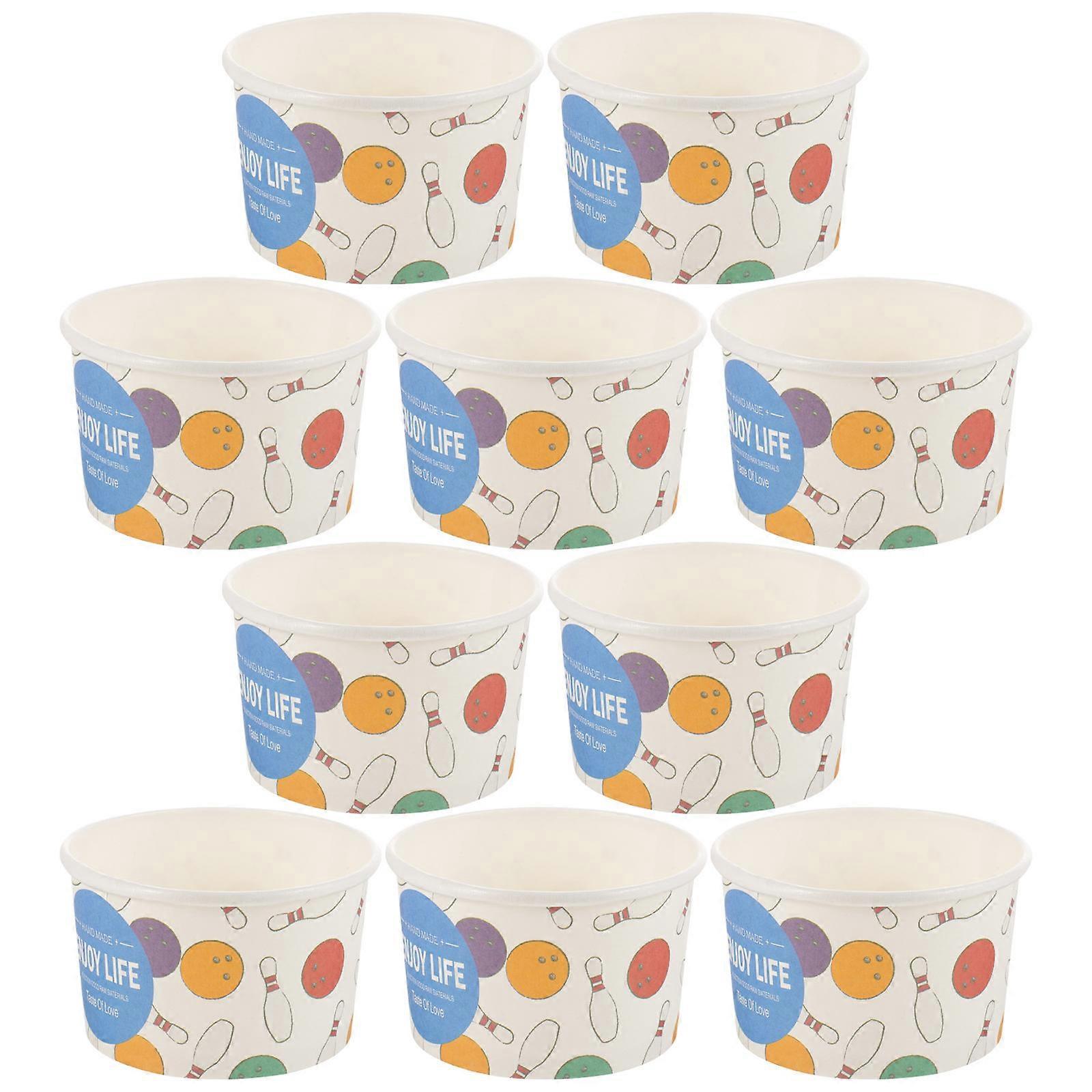 Assorted Color Disposable Paper Cups for Party and Outdoor Use Ideal for Storage 50 Pieces
