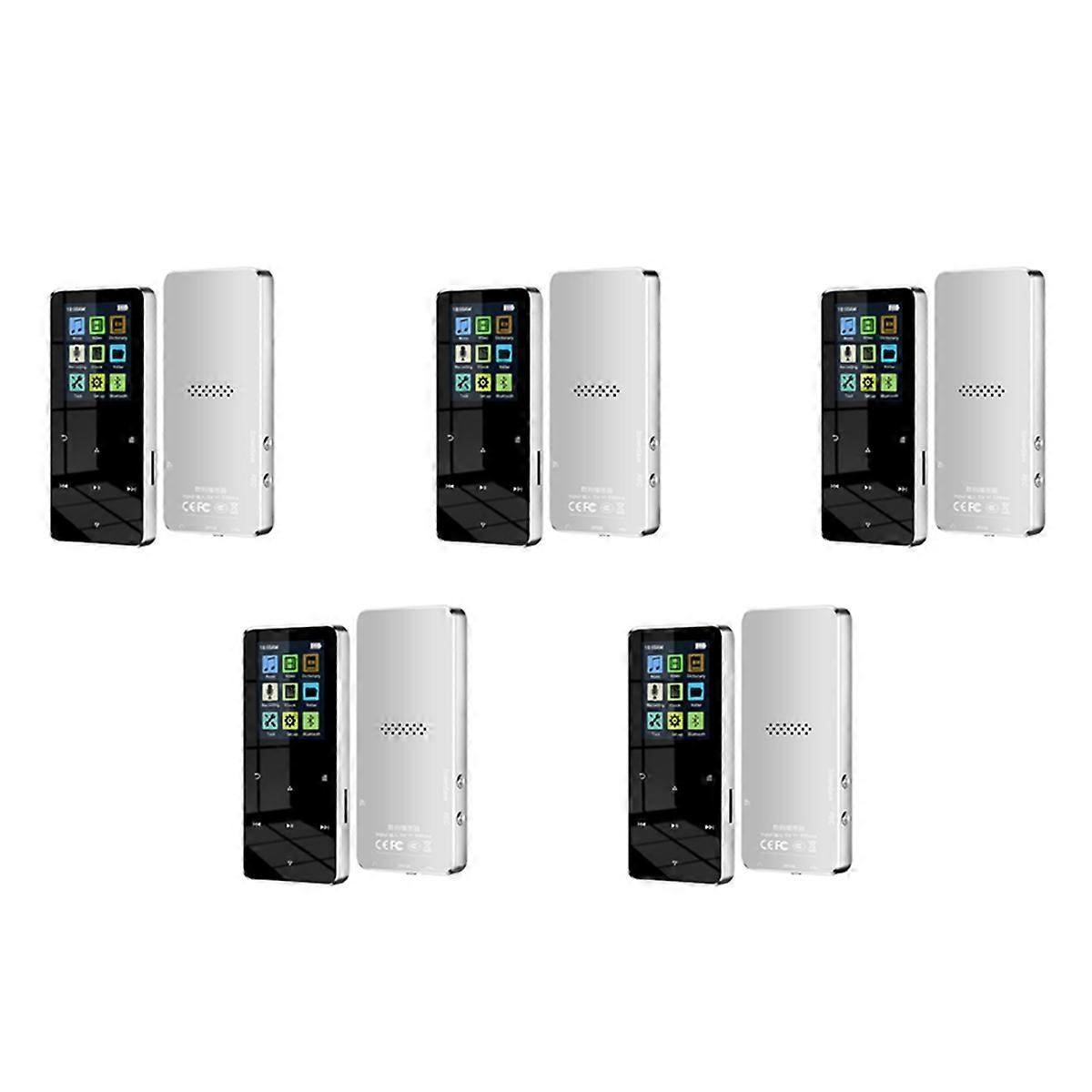 Bluetooth MP3 MP4 Player 8G HiFi Music Player Supports Card,with FM Alarm Clock Pedometer E-Book Bui