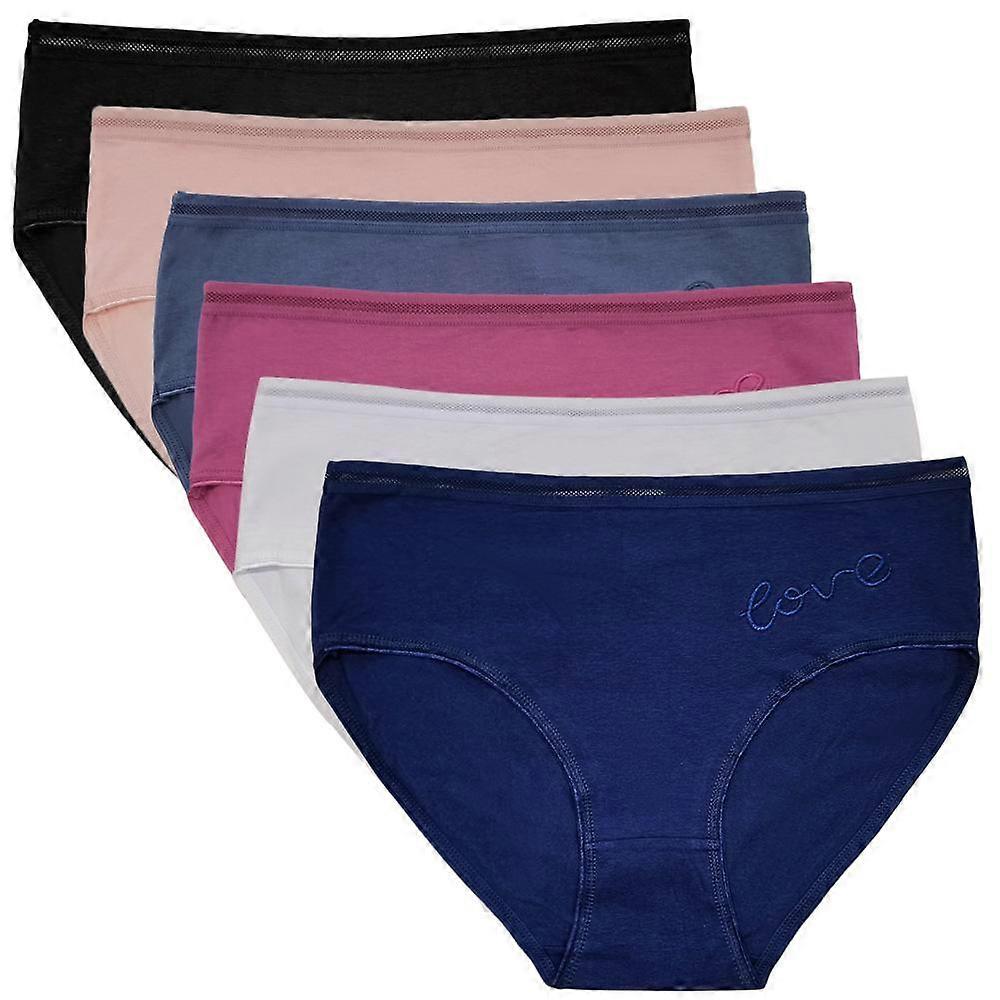 Dame Undertøy Bomull Høy Midje Truser Damer Truser Truser Intimates Plus Size Lot 6 stk