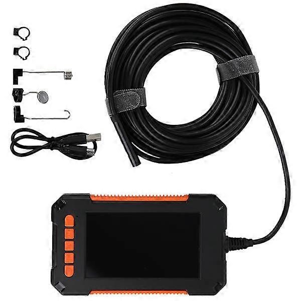 8mm Portable Handheld Endoscope, High Definition 1920x1080P 4.3in Colorful Display IP67 Waterproof