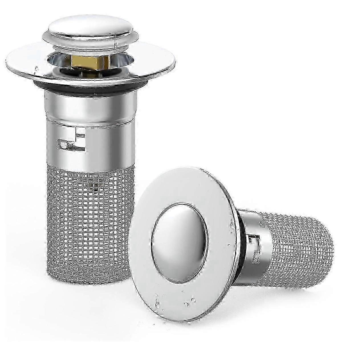 Universal Brass Core Bathroom Sink Pop Up Drain Stopper Replacement