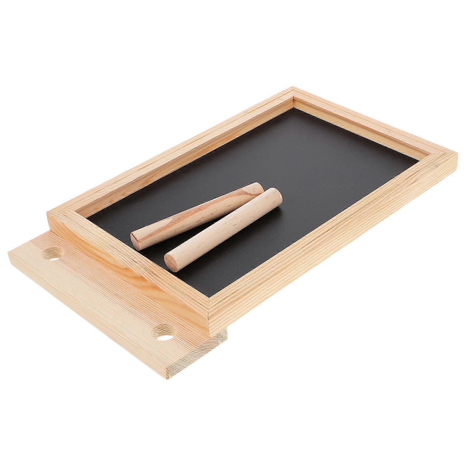 Black Chalkboard Sign for Decoration Easy to Write Wood Construction Compact and