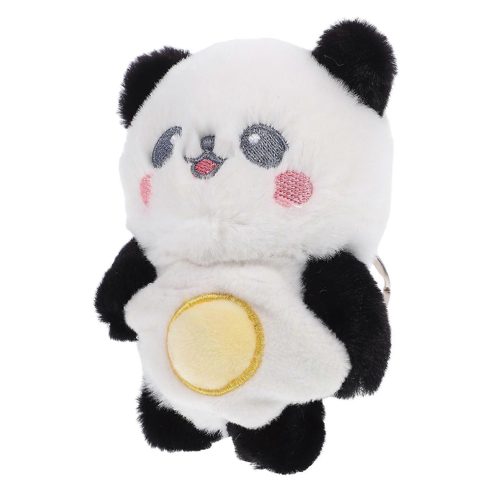 Here's a polished and engaging product description based on your input:

   

**Cute Cartoon Panda Plush Keychain Pendant – Adorable Stuffed Doll