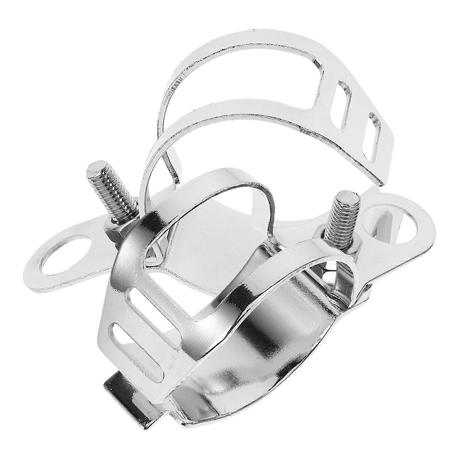 オートバイアクセサリーウインカーライトフォークマウントシルバーカラー8.00X3.00X3.00CM運転安全強化2個