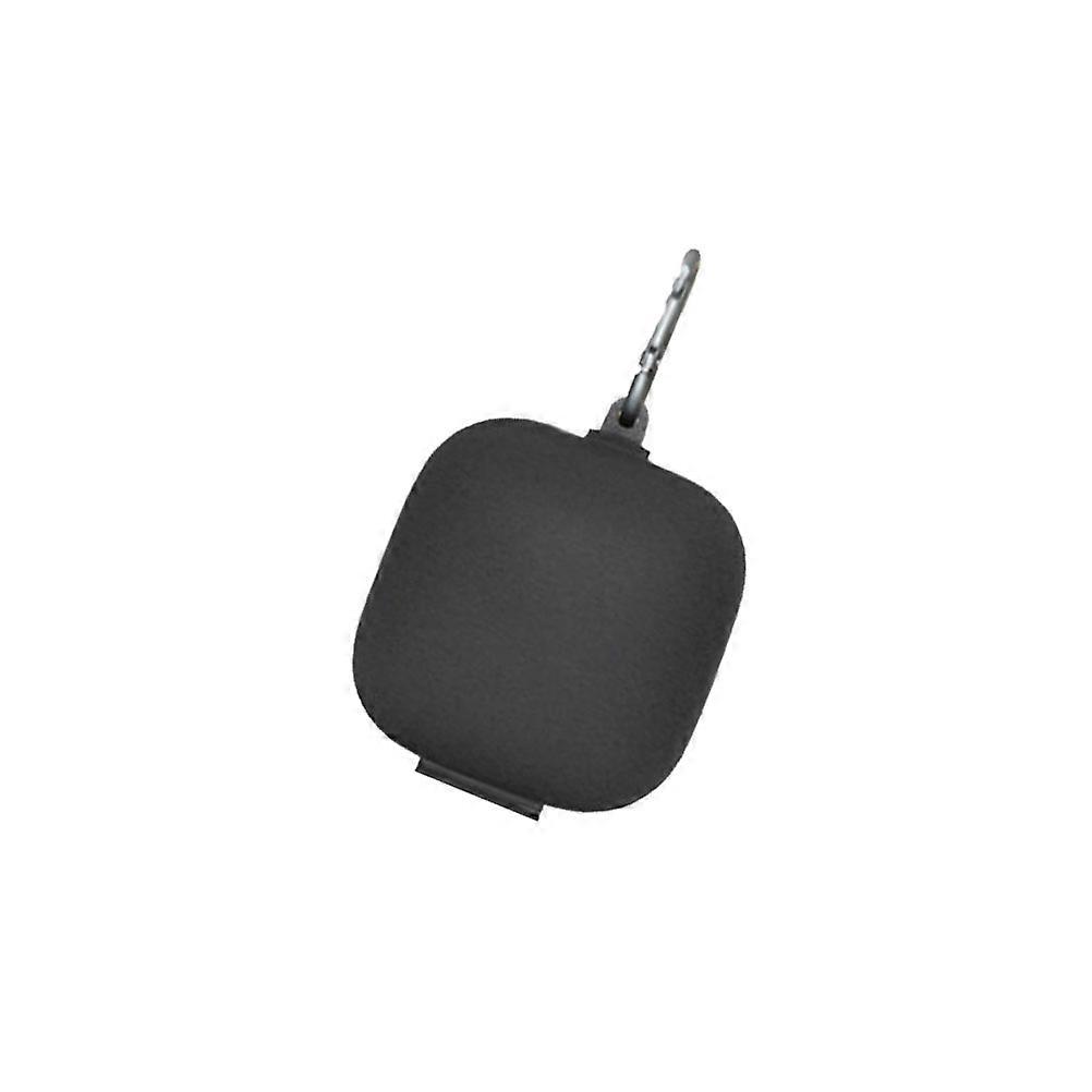 Headphone Storage Case with Silicone Skin and Metal Buckle for Long Term Use Black