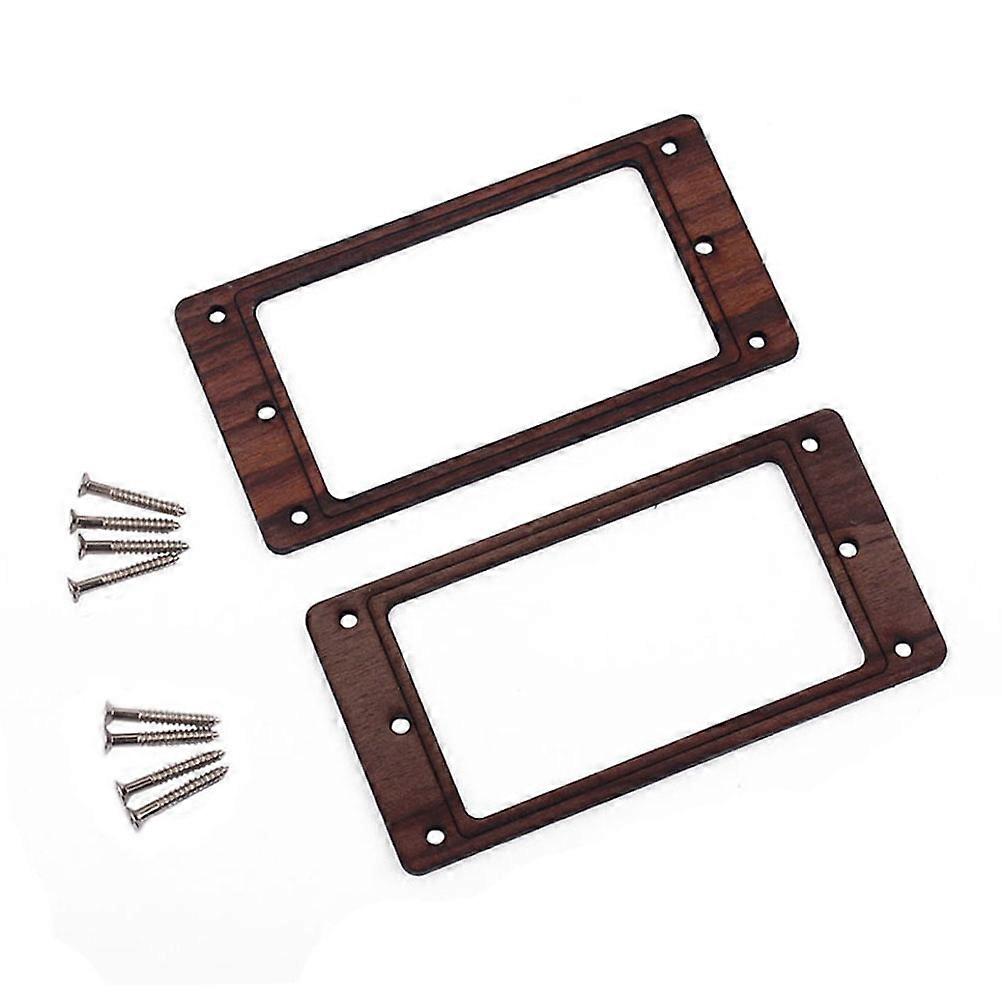 Here's a refined and professional product description for the item you mentioned:

 

**2pcs Rosewood Double Coil Pickup Mounting Ring for Electric