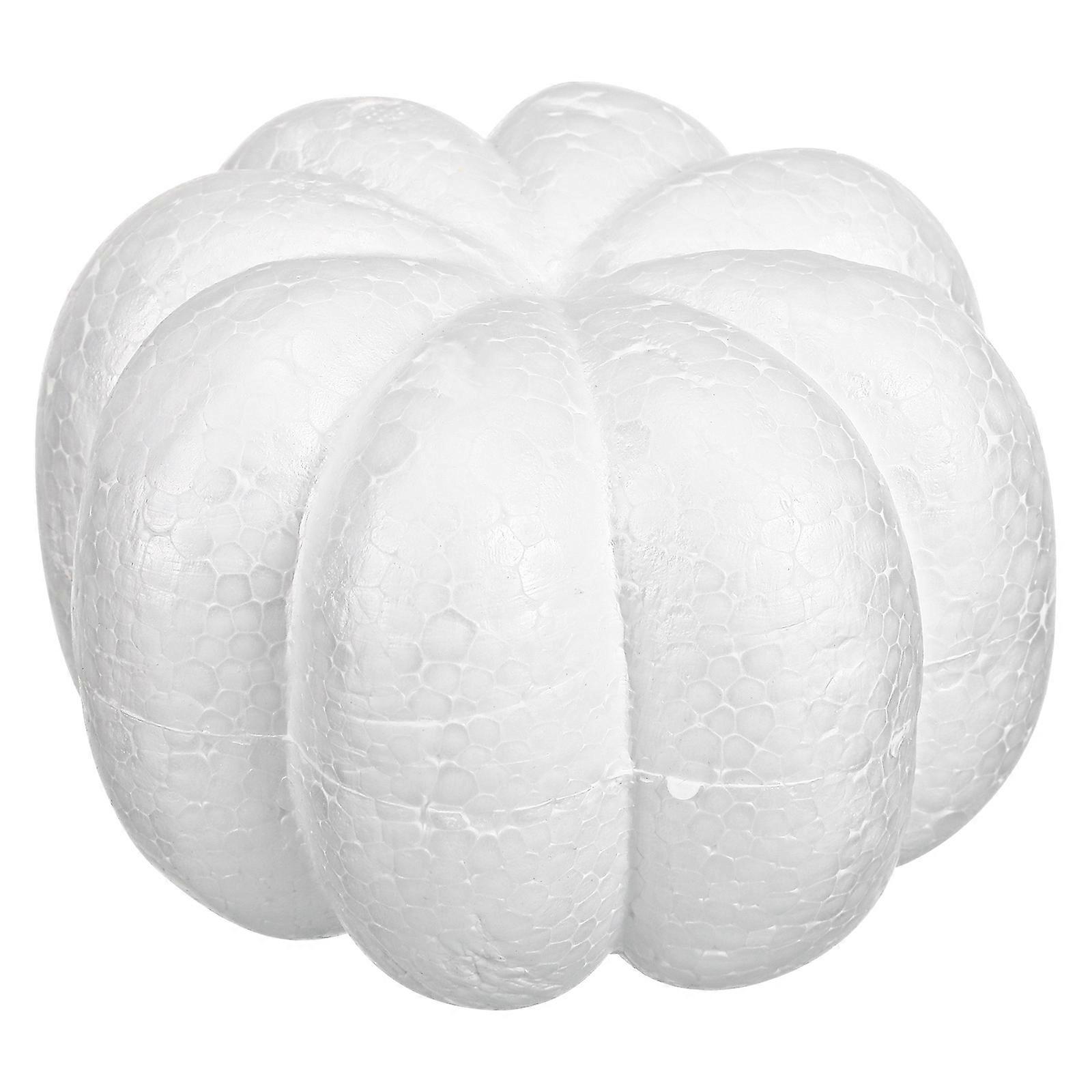 Carvable White Foam Pumpkin – Smooth Surface for Halloween, Fall & Thanksgiving Craft Decorations