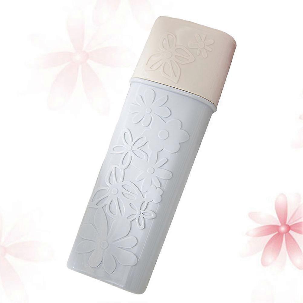 Sky-blue Plastic Toothbrush Box for Storing Brush while Traveling Lightweight and Portable 3.5