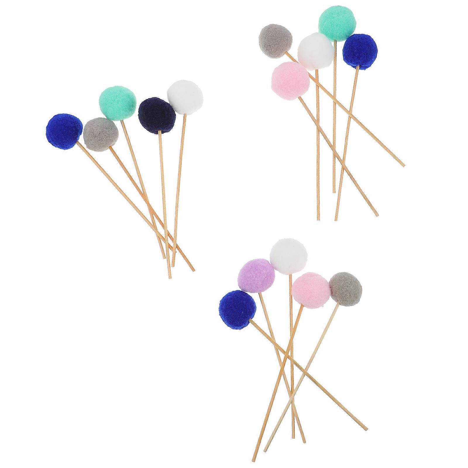 15Pcs Diffuser Sticks Multi Purpose Essential Oil Volatile Ball Shaped Rods
